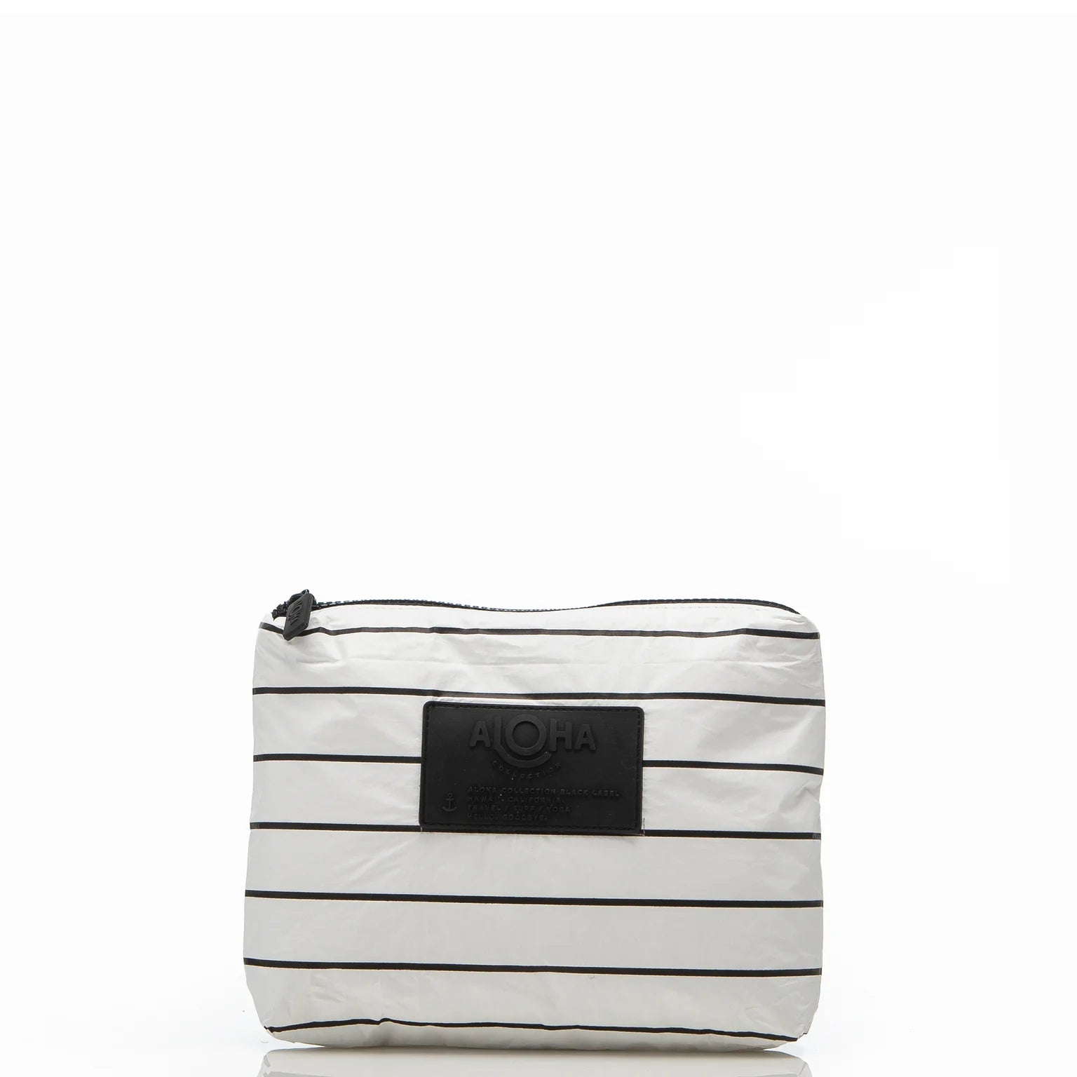 Aloha Small Pouch | Pinstripe Black/White