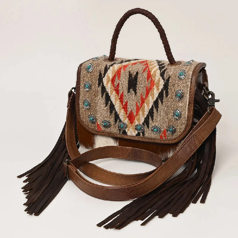 American Darling Saddle Blanket Hair-on Briefcase