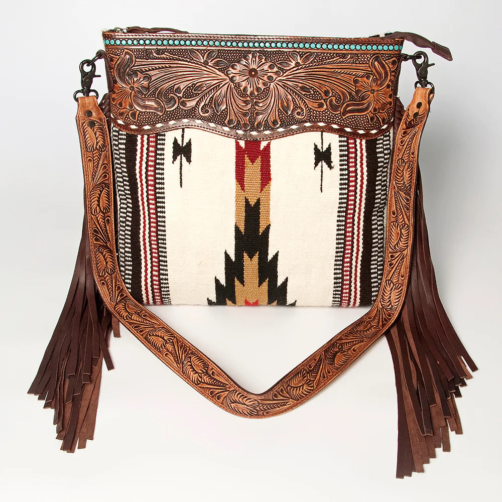 American Darling Blanket Tooled CrossBody