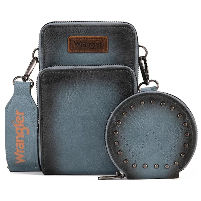 Montana West Blue Crossbody & Coin Purse