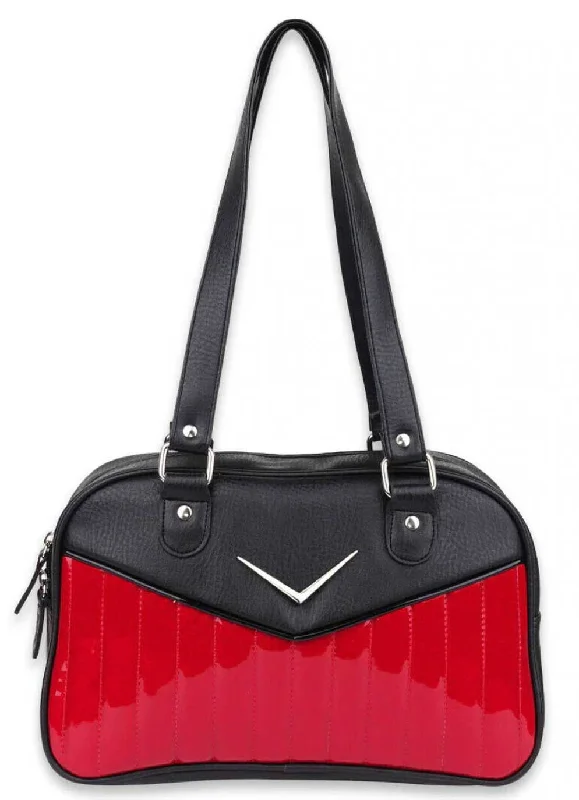 Bonneville Cadi Bowler Purse in Red Sparkle