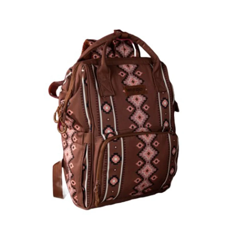 Wrangler Brown Aztec Callie Backpack/Diaper Bag