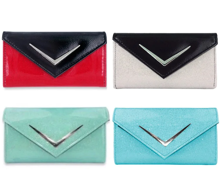 Chevron Cadi Wallets in Glitter Sparkle (more options)