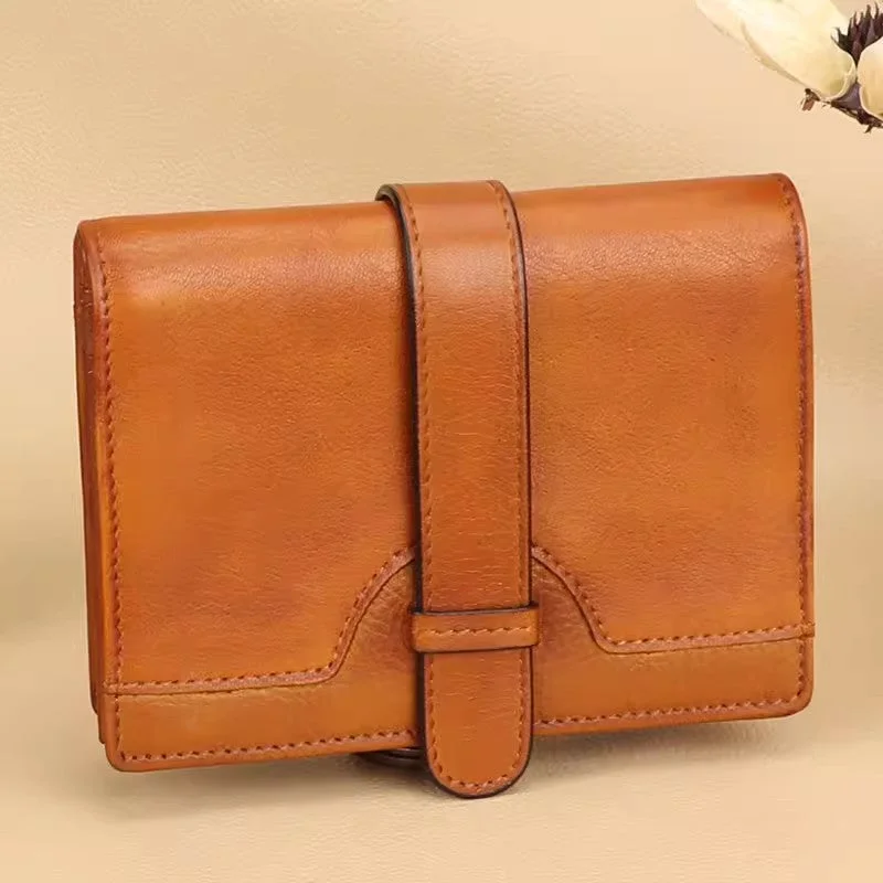 Cowhide Women's Wallet Leather Small Wallets For Women