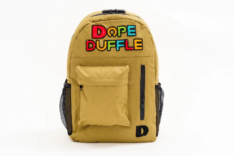 Dope Duffle Smell Proof Chenille Patch Logo Backpack