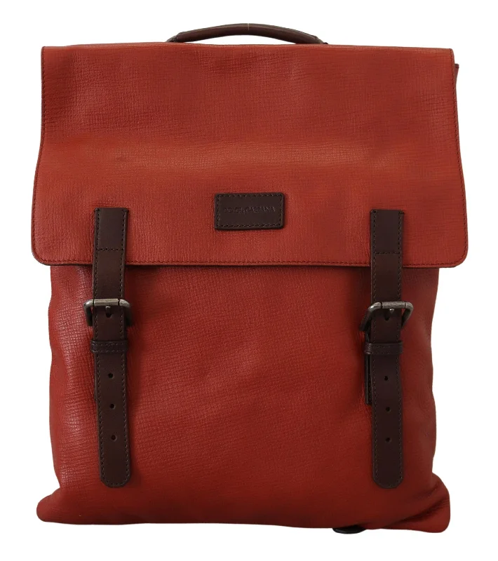 Dolce & Gabbana Elegant Calfskin Leather Backpack in Men's