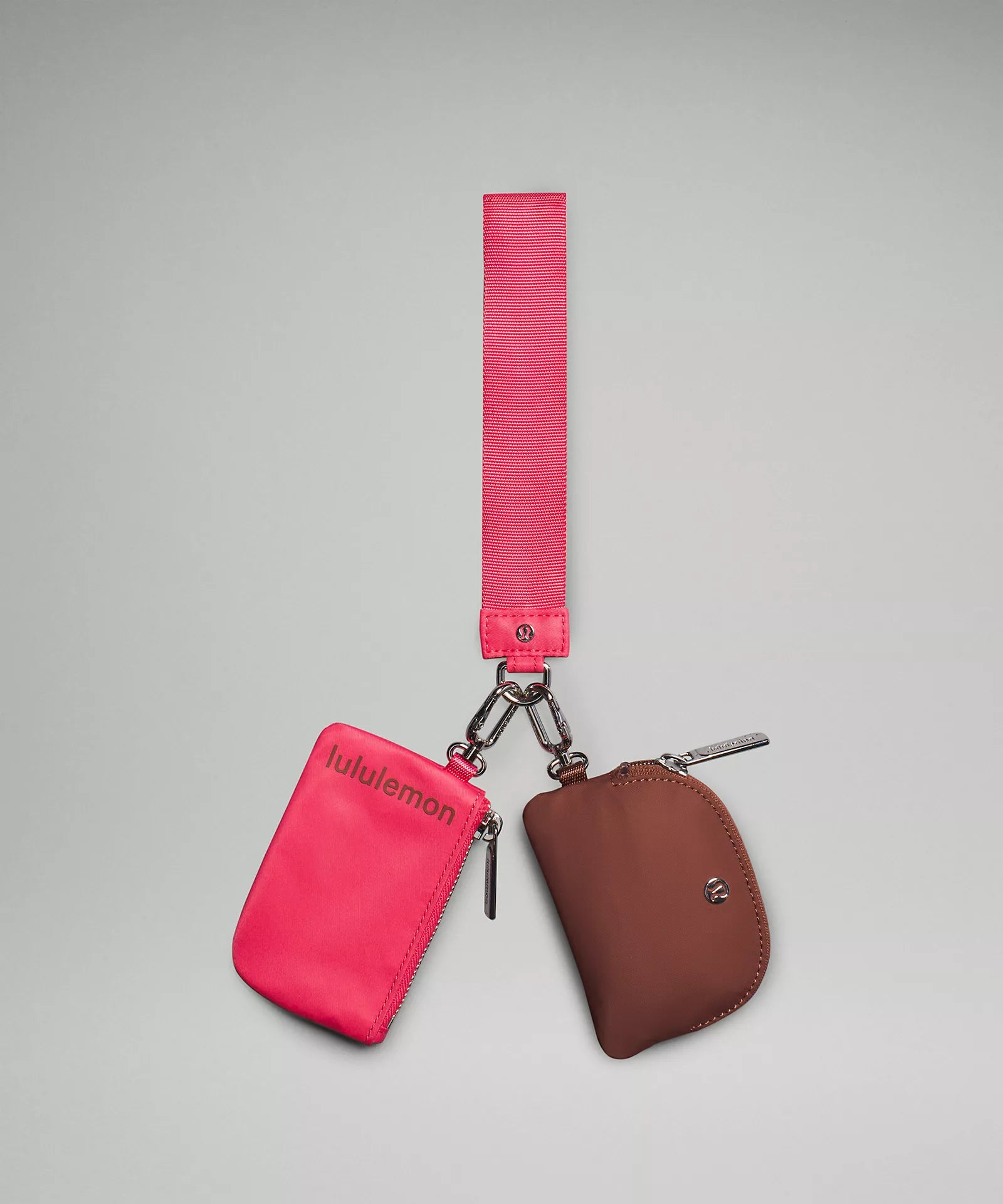 Dual Pouch Wristlet | Ancient Copper/Glaze Pink