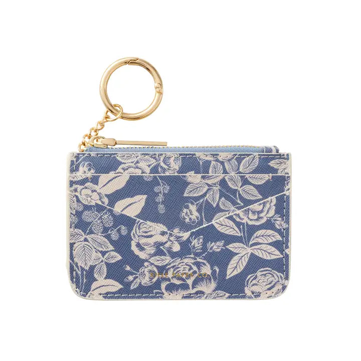 English Rose Keychain Card Case