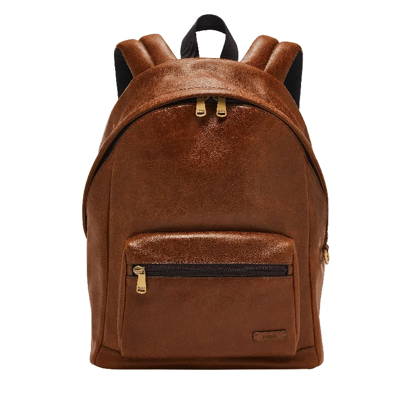 Fossil Men's Sawyer Leather Dome Backpack