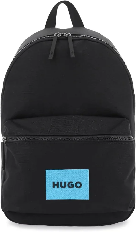 Hugo Men's Laddy Small Logo Backpack, Black