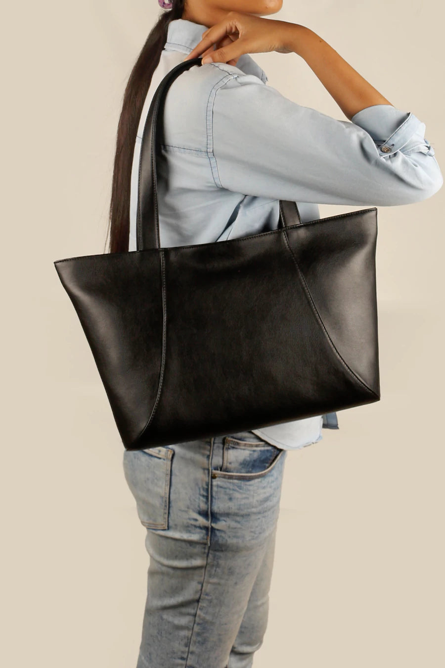 June Vegan Leather Tote Bag