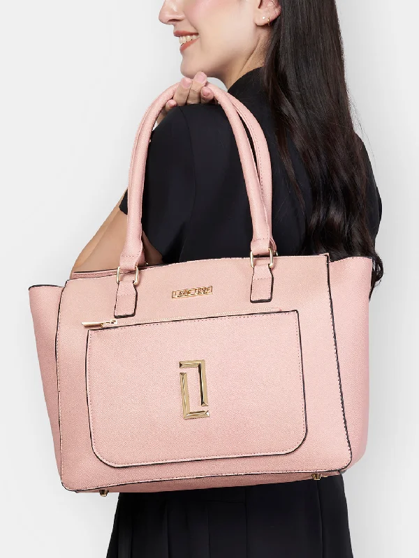 Lavie Luxe Kyle Pink Large Women's Tote Handbag