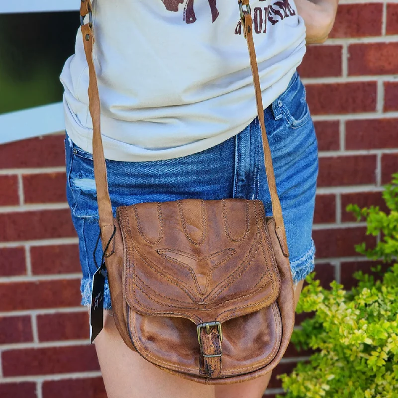 Nevermind Brown Leather Crossbody