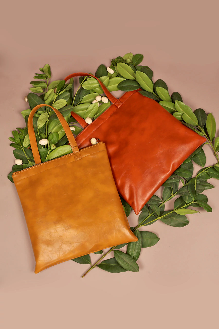 Lightweight Vegan Leather Tote Bag