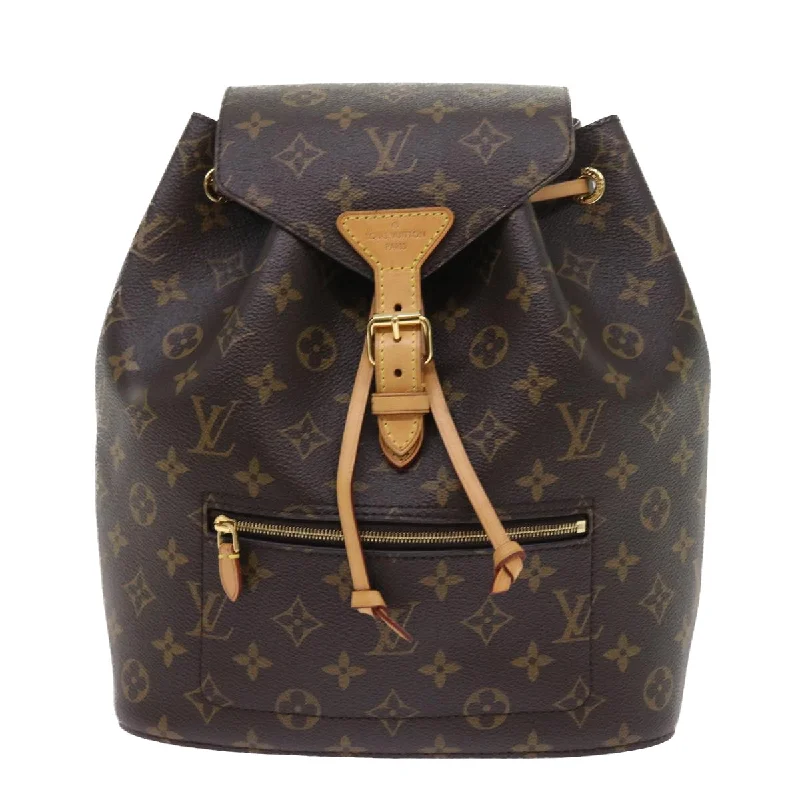 Louis Vuitton Montsouris  Canvas Backpack Bag (Pre-Owned)