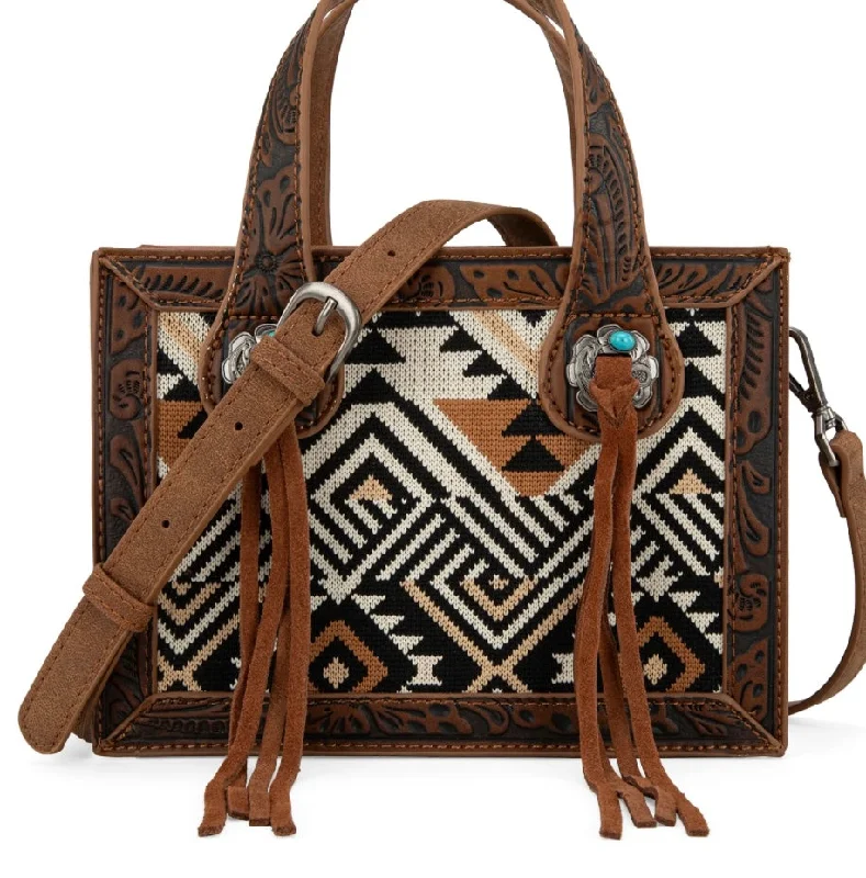 Montana West Aztec Tapestry Mini Tote/Crossbody