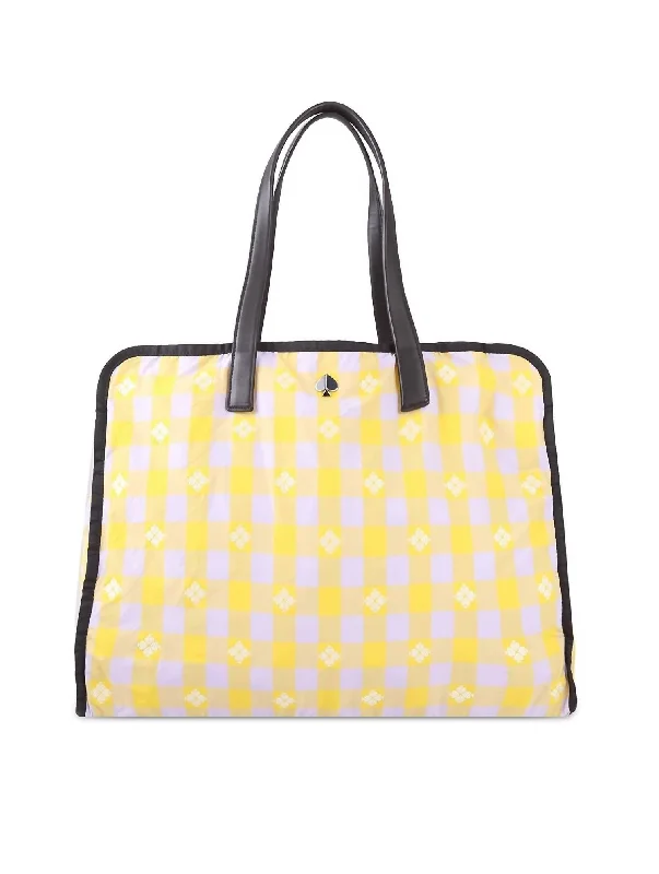 Morley Large Tote Bag In Frozen Lilac Chartreuse