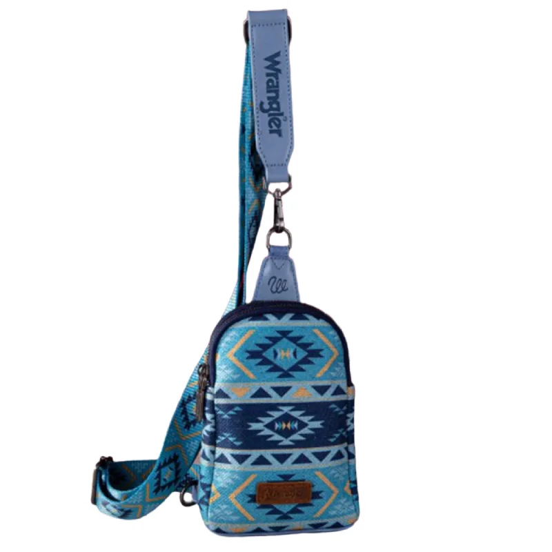 Wrangler Navy Aztec Crossbody Purse