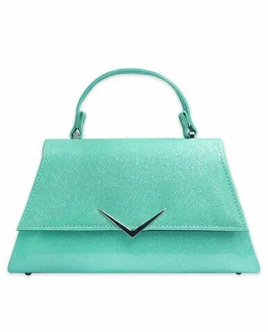 Rumbler Cadi Handbag in Mint Sparkle (with crossbody strap)