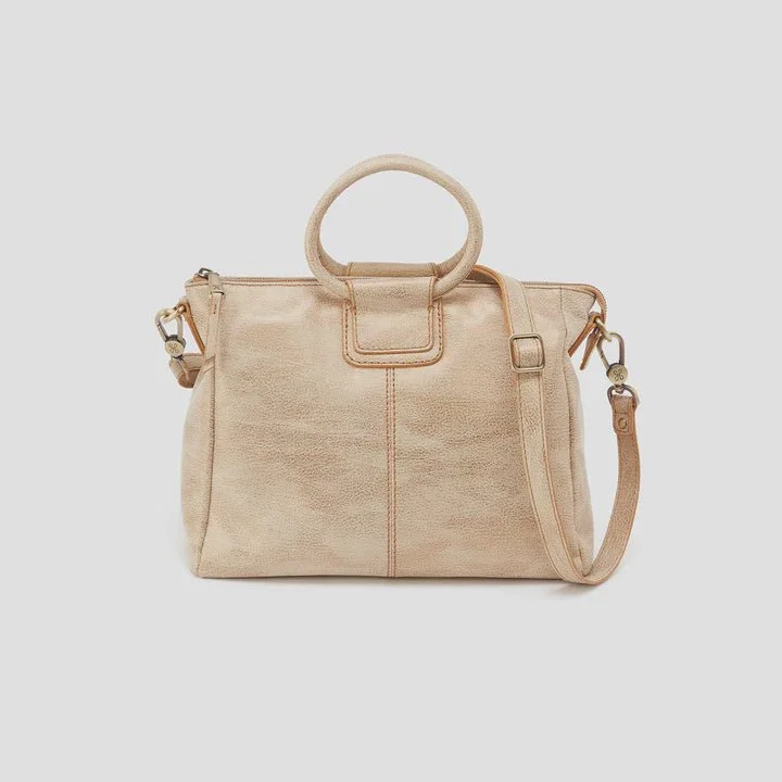 Sheila Medium Satchel Metallic Leather