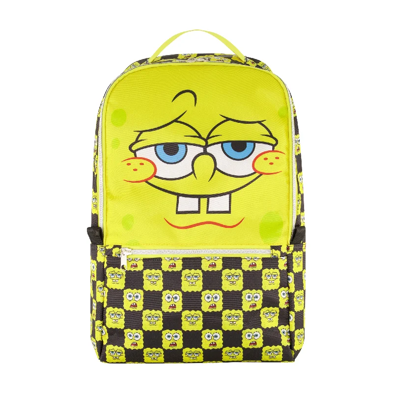 SPONGEBOB CHECKERED BIG FACE BACKPACK