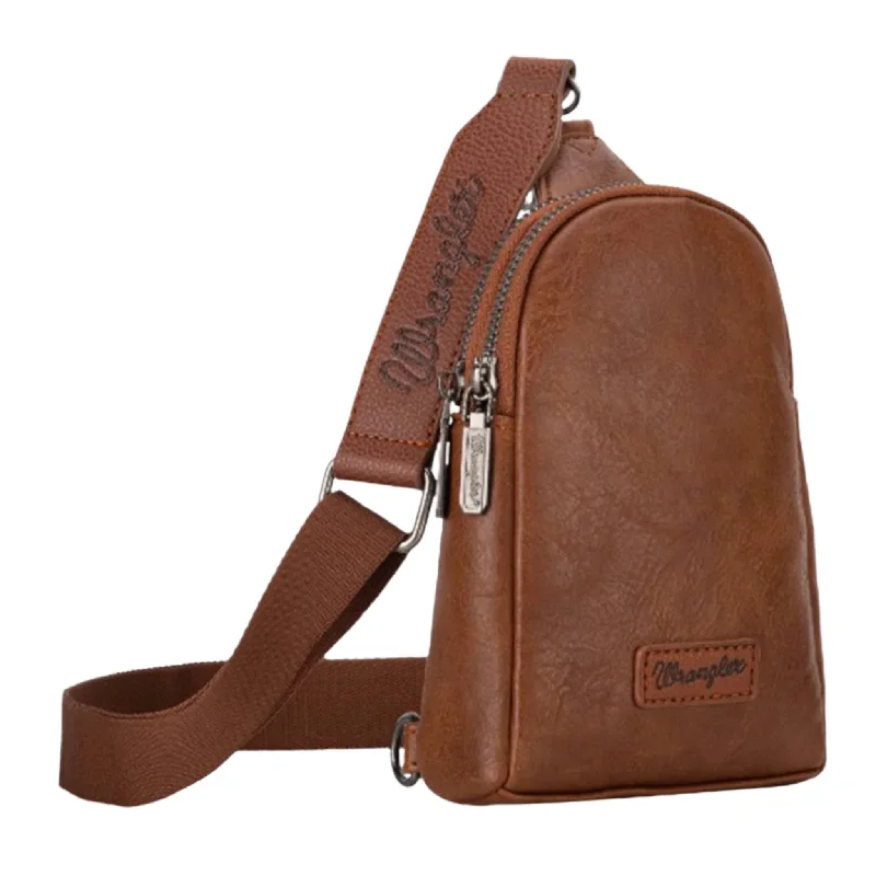 Wrangler Tan Crossbody Sling Bag