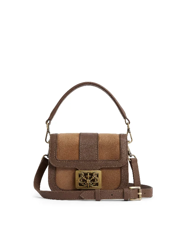 Clarence Handbag - Tan Suede