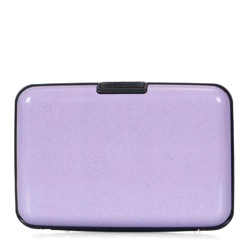 Solid Lilac Aluminium RFID Card Holder