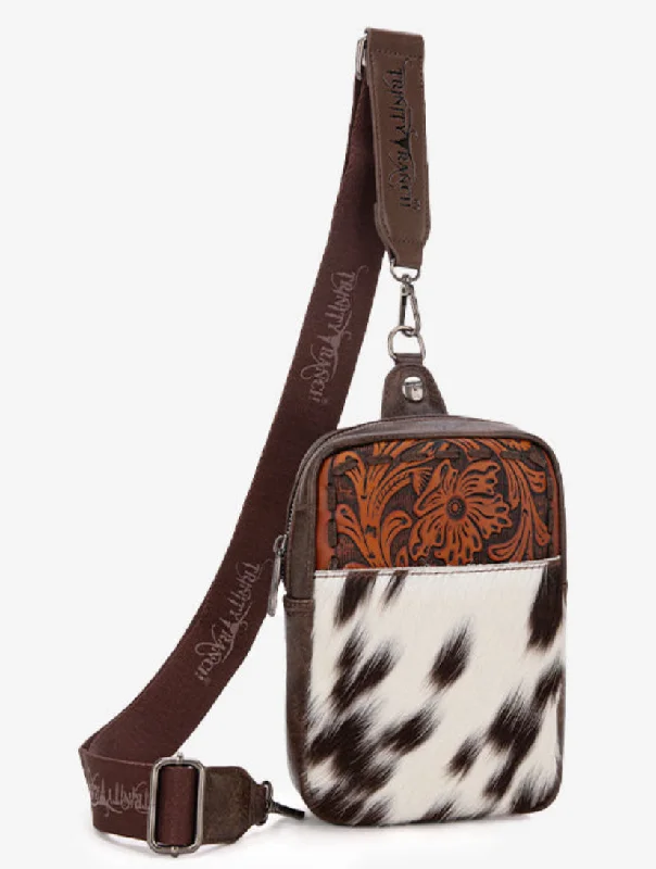 Trinity Ranch Hair-On Cowhide Sling Bag