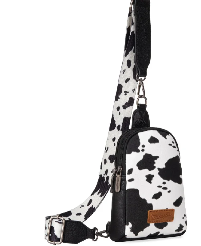 Wrangler Cow Print Sling Bag